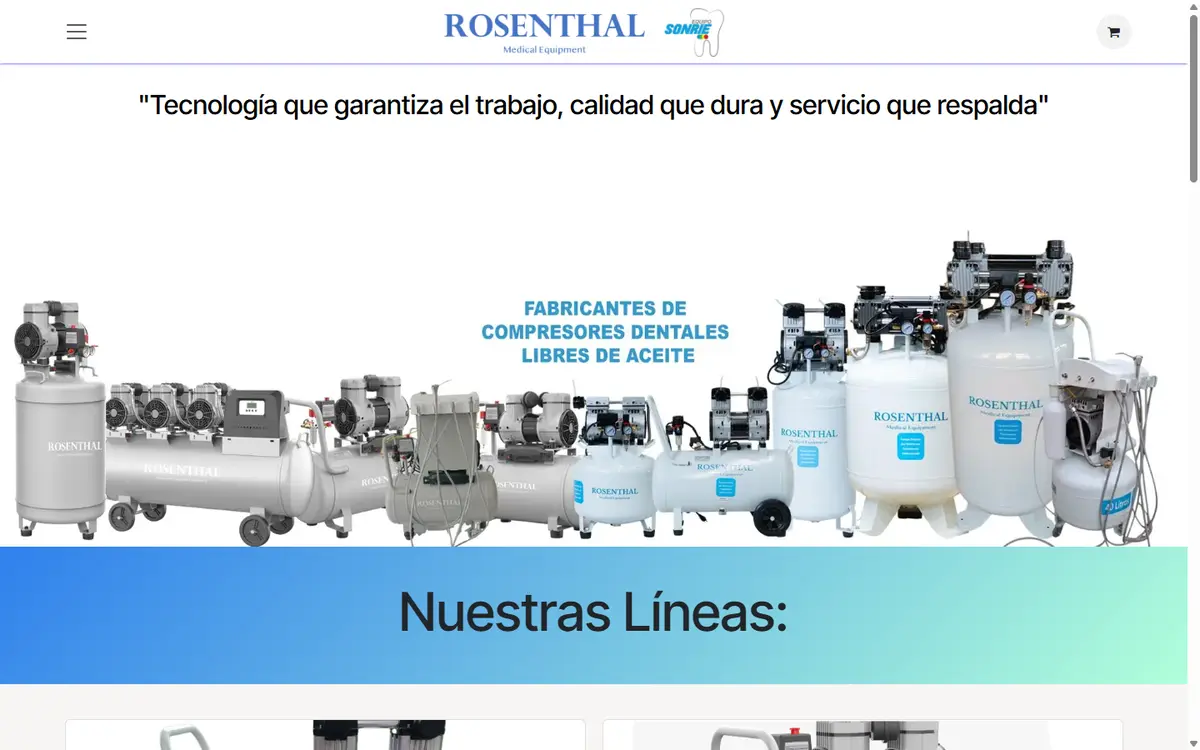Portada del sitio de Equipo Sonríe